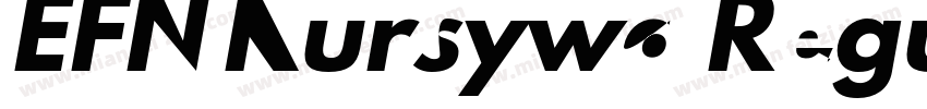 EFN Kursywa Regular字体转换